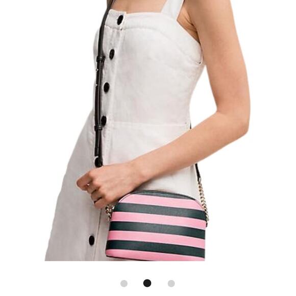 NEW Kate Spade New York SYLVIA STRIPE SMALL DOME CROSSBODY - Picture 3 of 9